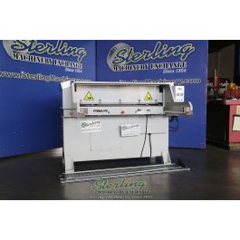 Used-Hudson-Used Hudson Machinery Auto Balance Hydraulic Full Head Cutting Machine Clicker Press Sliding Bed Hydraulic Press (Great for Light Duty Jobs That Need a Large Bed)-ABC-E25-C5219