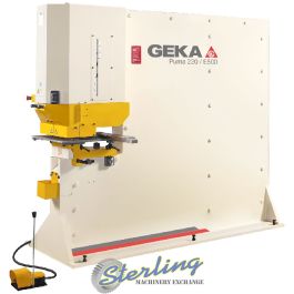New-Geka-Brand New Geka Puma Series Hydraulic (Deep Throat) Ironworker Single End Punch with 5 Power Settings-PUMA 220SD-SMPUMA220SD