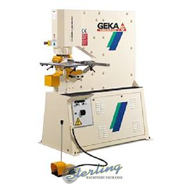 New-Geka-Brand New Geka Puma Series Hydraulic Ironworker Single End Punch with 5 Power Settings -PUMA 80S-SMPUMA80S