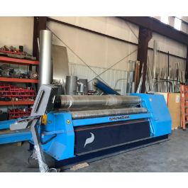 Used-PARMENTER & BULLOCH-Used Parmigiani Hydraulic 4 Plate Roll Machine with CNC Controller-VBH2600/16-C5287