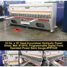 Used Accurshear Hydraulic Power Shear
