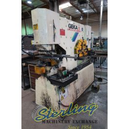 Used Geka Dual Station Operation 24" Deep Throat Hydraulic Ironworker