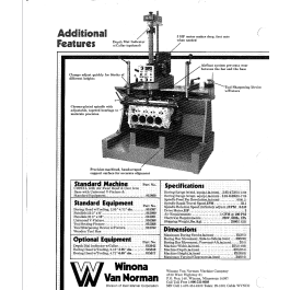 Used-Winona Van Norman-Used Winona Block Boring Mill-CB22XL-P1036