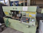 Used Hydmech Fully Automatic Dual Post Heavy Duty Horizontal Band Saw with Hitch Feed Automatic System and Bundling