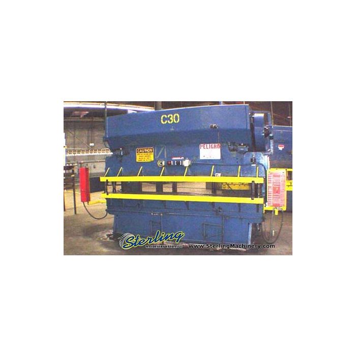 For Sale 90 Ton x 10' Used Chicago Press Brake With Flanges, Mdl. 810