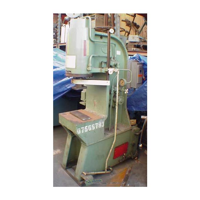For Sale 15 Ton x 15" Used Greenerd Hydraulic Arbor Press, Mdl. H15A, 16" x 14" Bed7159
