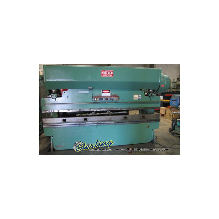 For Sale 90 Ton x 12' Chicago Press Brake, Mdl. 1012L, Autogauge G24