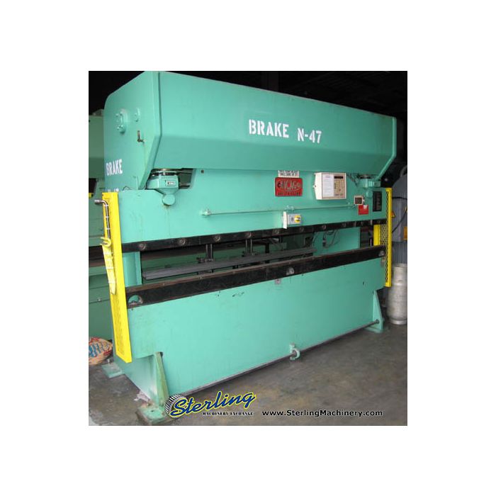 For Sale 90 Ton x 10' Used Chicago Press Brake, Mdl. 810C, Automec