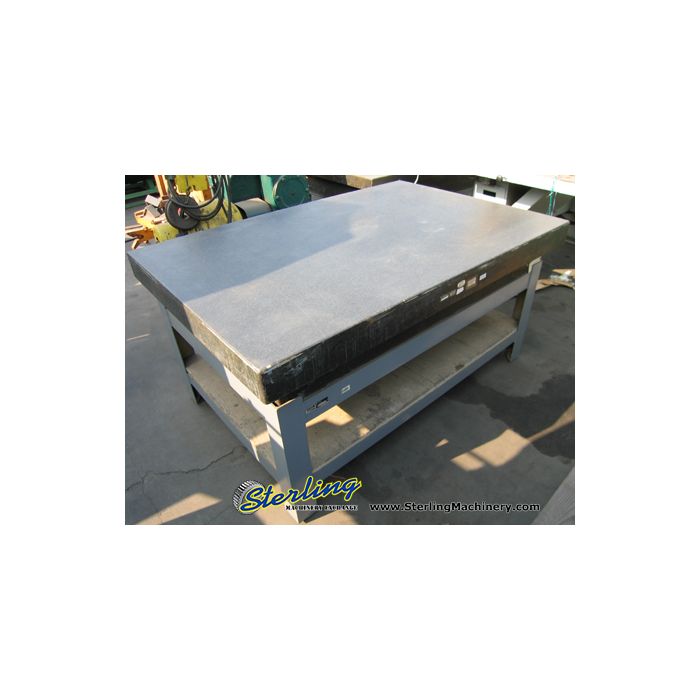 For Sale 48" x 72" x 10" Used Mojave Granite Surface Plate, 4 Ledge