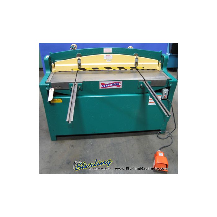 For Sale 10 Ga. x 4' National Hydraulic Power Shear, Mdl. NH5210