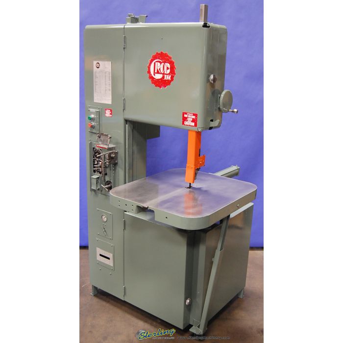 For Sale 18" Grob Vertical Band Saw, Mdl. 4V 18, Welder, Grinder, Air