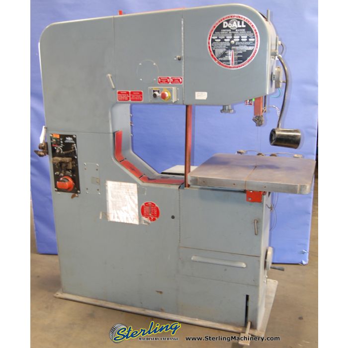 For Sale 36" Used DoAll Vertical Bandsaw, Mdl. 36131, Blade Welder