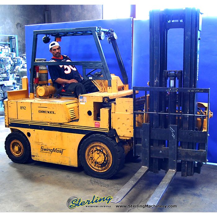 For Sale 4,000 LBS. Used Drexel Swing Mast Forklift, Mdl. R40SL L