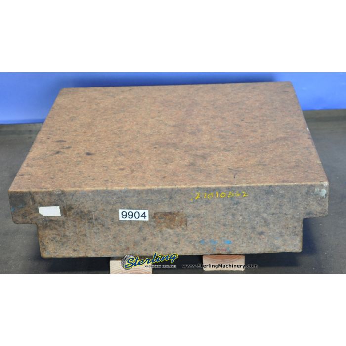 For Sale 24" x 24" x 6" Used Starrett Surface Plate, Grade B 9904