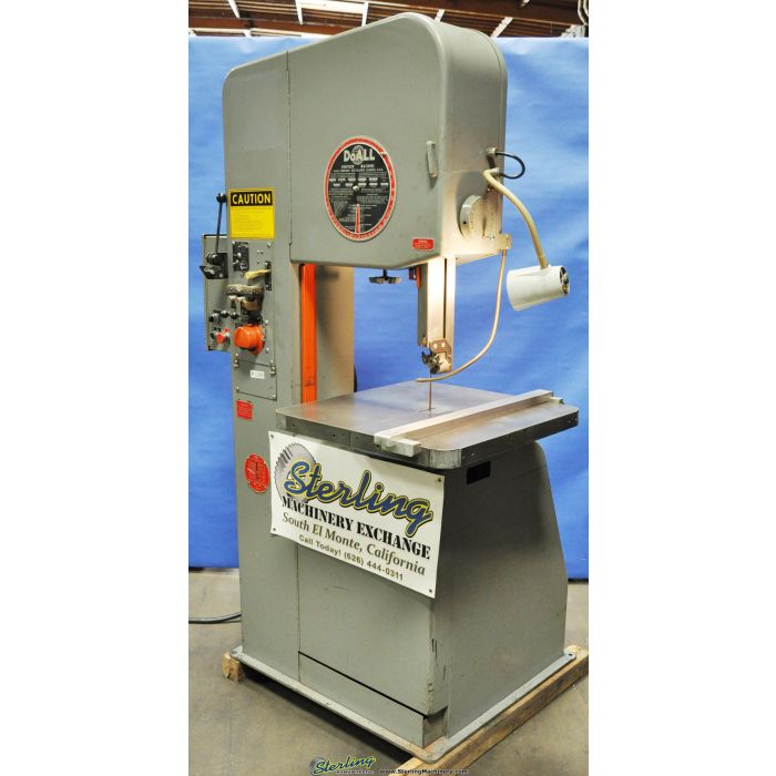 For Sale 20" Used DoAll Vertical Bandsaw, Mdl. 201310, Blade Welder