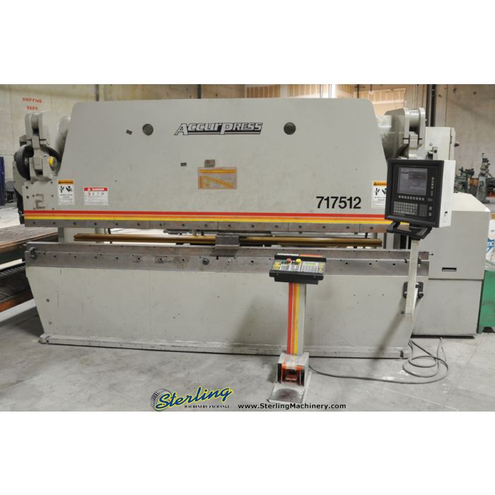 For Sale 175 Ton x 12' Used Accurpress CNC Hydraulic Press Brake, Mdl