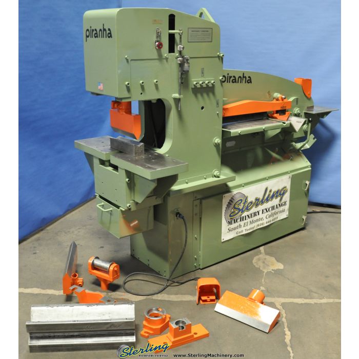 For Sale 88 Ton Used Piranha Hydraulic Ironworker (Dual Operated), Mdl