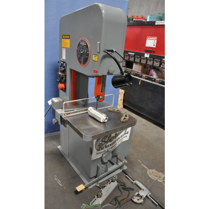 For Sale 20" Used DoAll Vertical Bandsaw, Mdl. 2013V, Blade Welder