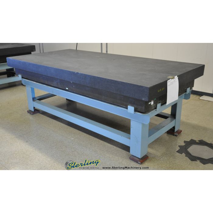 For Sale 48" x 96" x 6" Used Mojave Granite Surface Plate, Mdl. Mojave