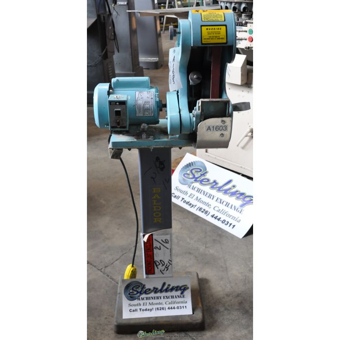 For Sale 1" Used Burr King Belt Sander, Mdl. 562, Tool Rest, Single