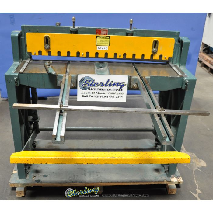 For Sale 20 Ga. x 37" Used Enco Metal Cutting Foot Shear, Mdl. 130