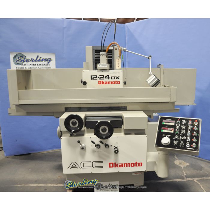 For Sale 12" x 24" Used Okamoto Automatic Surface Grinder, Mdl. ACC