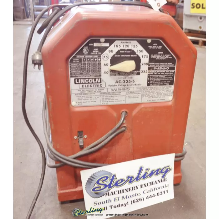 Used 225 Amp Welders lincoln AC 225 S Sterling Machinery Sterling Machinery