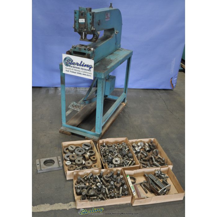 For Sale 5 Ton Used Roper Whitney Kick Punch, Mdl. 68, Punches & Dies