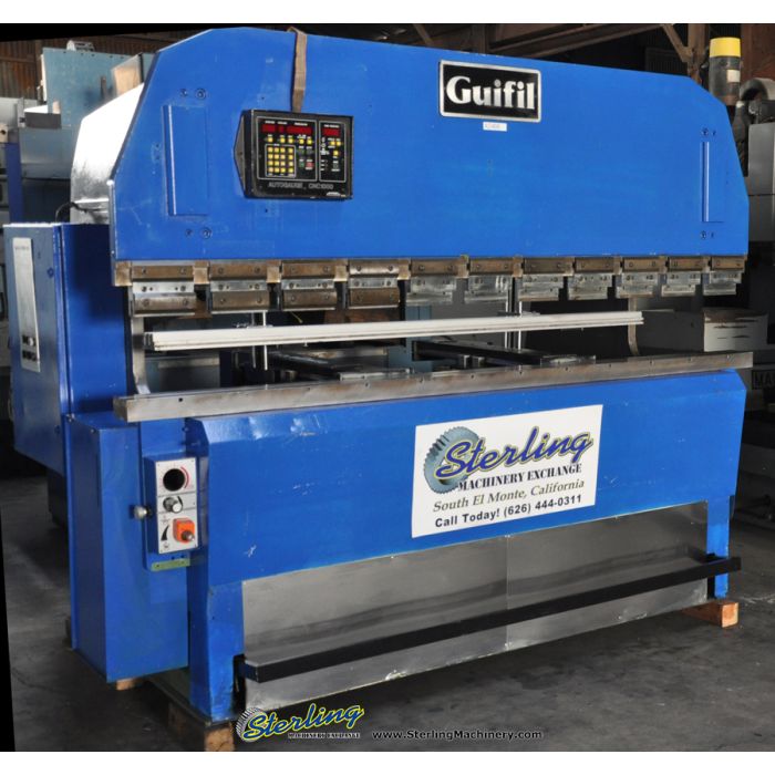 For Sale 66 Ton x 8' Used Guifil Hydraulic Upacting Press Brake "Amada