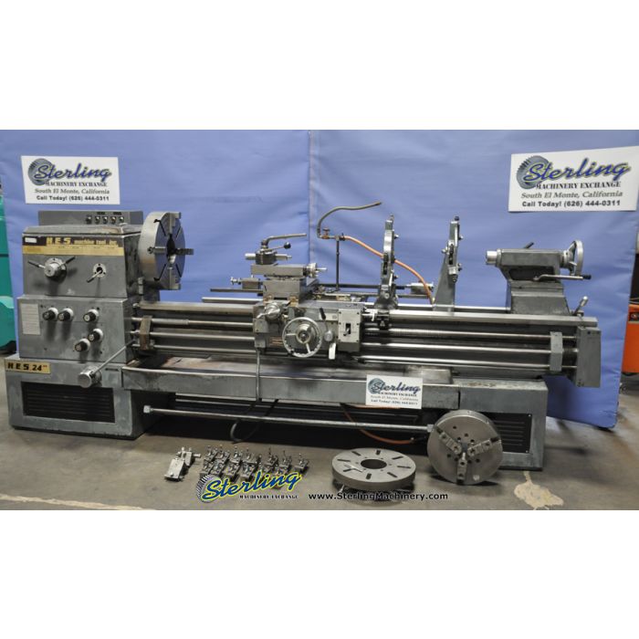 For Sale 24" x 72" Used Hes Machine Tool Engine Lathe, Mdl. 660, 3 Jaw