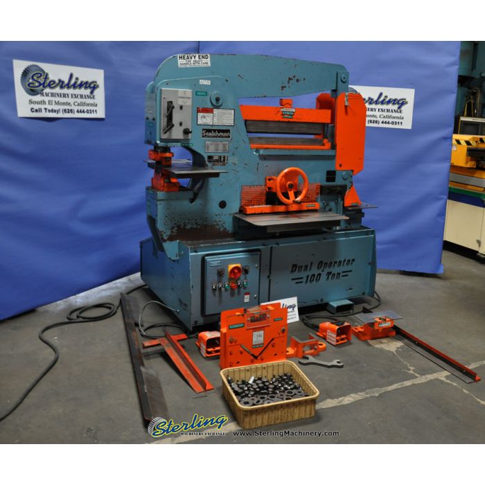For Sale 100 Ton Used Scotchman Dual Operation Ironworker , Mdl. DO