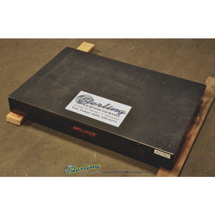 For Sale 36" x 24" x 4" Used Mojave Granite Surface Plate Grade B, 