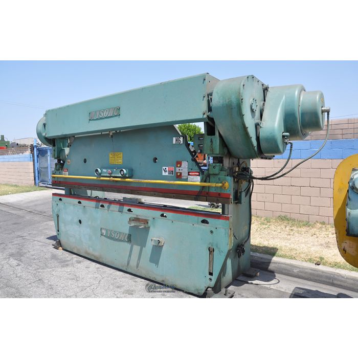 For Sale 90 Ton x 12' Used Wysong Press Brake, Mdl. 9010, Dual Palm