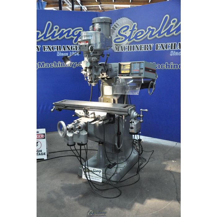 For Sale 9" x 42" Used Bridgeport Vertical Mill, Mdl. Series 1, Acu
