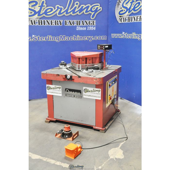 For Sale 1/4" x 8.66" Used Amada Heavy Duty Hydraulic Coper, Radius