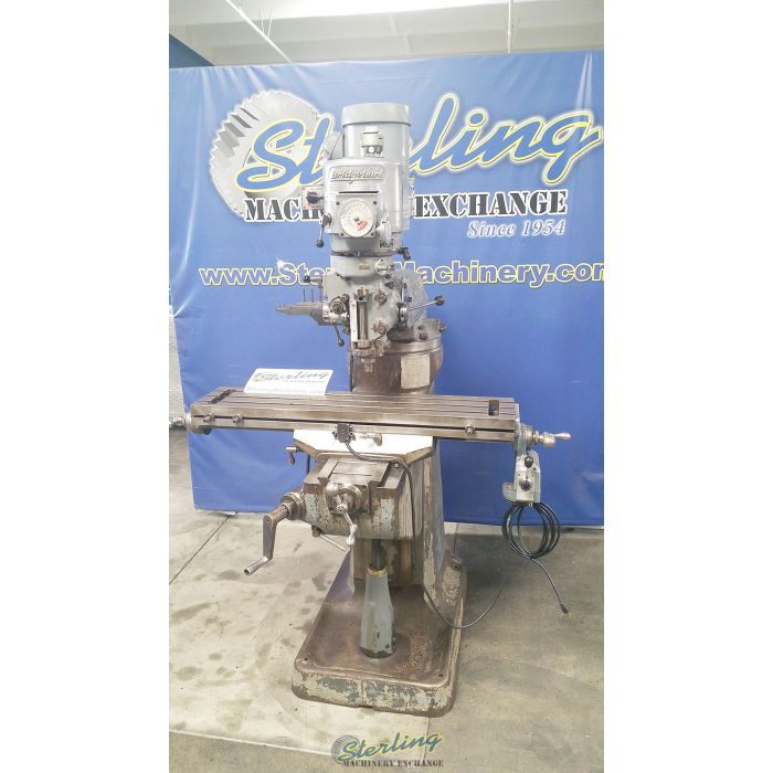 For Sale 9" x 42" Used Bridgeport Variable Speed Vertical Mill, Mdl