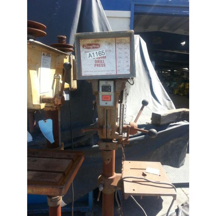 For Sale 16" Used Dayton Floor Drill Press "NEEDS MOTOR", Mdl. 3Z658