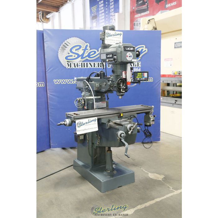 For Sale 10" x 50" Used Lagun Heavy Duty Vertical Milling Machine, Mdl