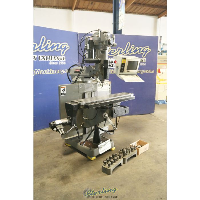For Sale 9" x 48" Used Bridgeport V2XT CNC 3 Axis CNC Knee Milling