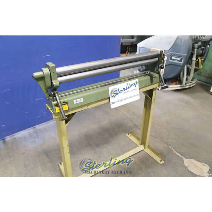 For Sale 22 Ga. x 36" Used DiAcro Hand Slip Roll, Mdl. 6, Stand, 