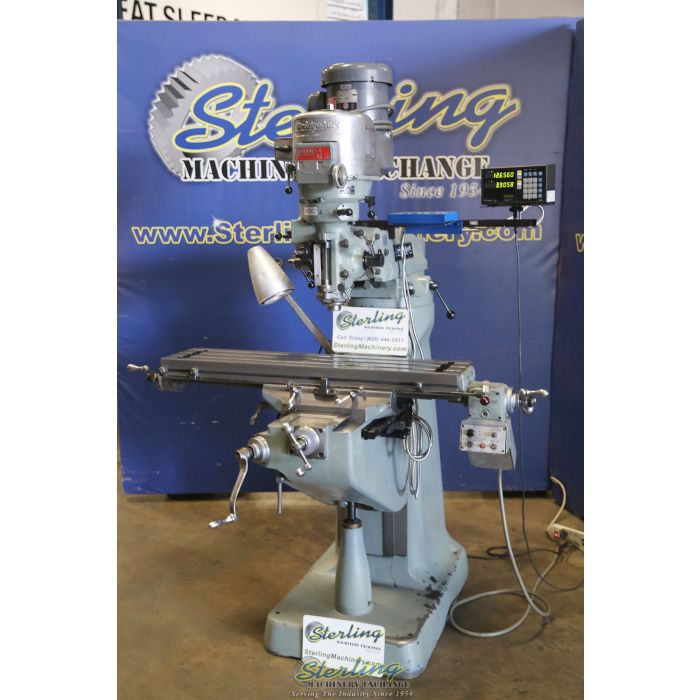 For Sale 9" x 42" Used Bridgeport Variable Speed Vertical Milling Machine (Bridgeport/Hardinge