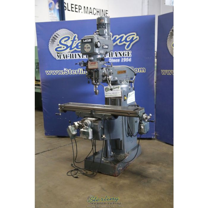 For Sale 10" x 50" Used Lagun Vertical Milling Machine With All Power