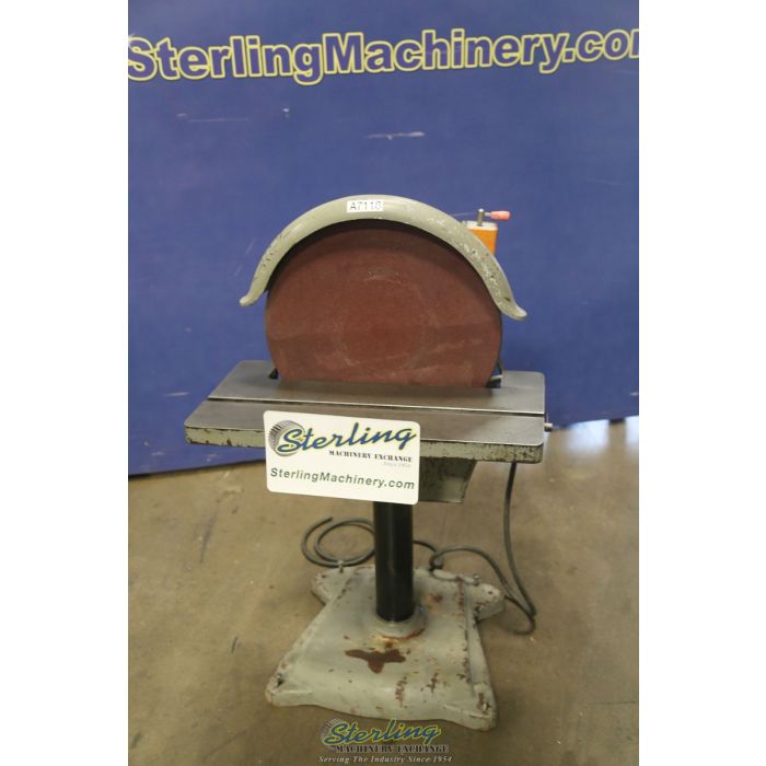 For Sale 20" Used Precision Pedestal Disc Sander , Mdl. DS20, Table