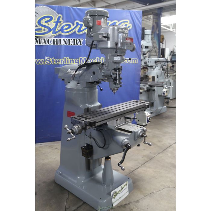 For Sale 9" x 42" Used Bridgeport Variable Speed Vertical Milling Machine, Mdl. SERIES 1