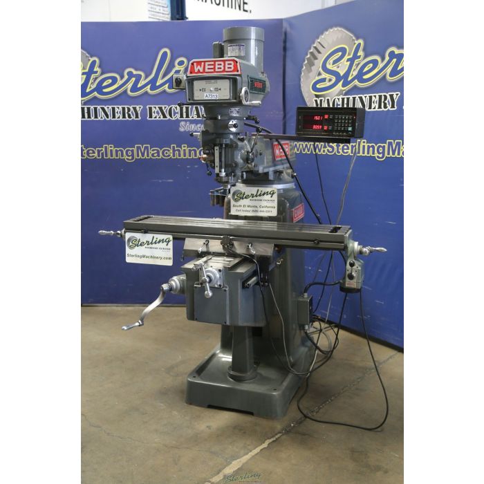 For Sale 10" x 50" Used b Vertical Heavy Duty Milling Machine, Mdl