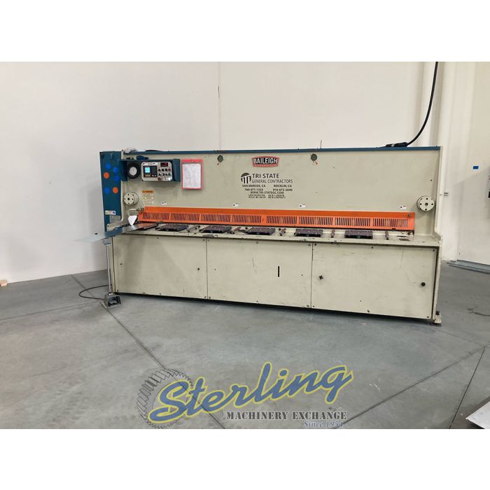 For Sale 1/4" x 10' Used Baileigh Heavy Duty Hydraulic Shear, Mdl. SH