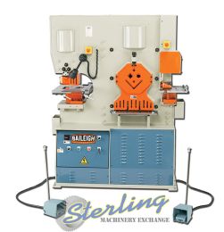 New-Baileigh-Brand New Baileigh Dual Operator 84 Ton 5 Station Ironworker-SW-84-SMSW84-01