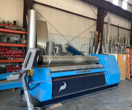 Used-PARMENTER & BULLOCH-Used Parmigiani Hydraulic 4 Plate Roll Machine with CNC Controller-VBH2600/16-C5287-01