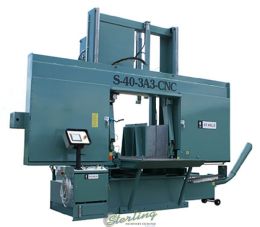 New-W.F. Wells-Brand New W.F. Wells CNC Fully Automatic with Shuttle Type Barfeed, 6 degree Canted Head, Horizontal Twin Post Band Saw-S-40-3CA3 CNC 6° CANT-SMS403CA3CNC6-01