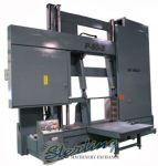 Brand New W.F. Wells Semi-Automatic Hydraulic Horizontal Heavy Duty Twin Post Bandsaw